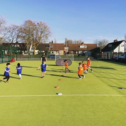 Children training at BDM Sports holiday camp